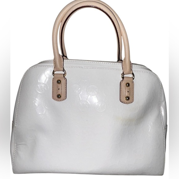 Michael Kors Handbags - Pre loved Michael Kors patent Cindy dome satchel
